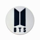 Kit 50 Peças aplique Emborrachado Emblema BTS