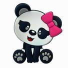 Kit 50 Peças aplique Emborrachado Panda de Laço Kit 50 Peças aplique Emborrachado Panda de Laço