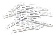 Kit 50 peças cabides 9cm para lâminas de persiana vertical tecido