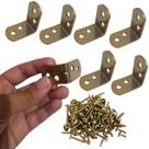 Kit 50 Peças Cantoneira L Reforço Moveis 30x30 Parafusos 200 Kit 50 Peças Cantoneira L Reforço Moveis 30x30 Parafusos 200