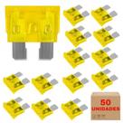 Kit 50 Peças Fusível Lamina Comum 20 Amperes Automotiva Lote Kit 50 Peças Fusível Lamina Comum 20 Amperes Automotiva Lote