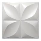 Kit 50 Placas 25x25cm 3D Decorativa Pétalas Flor Revestimento Plástico PVC Auto Relevo
