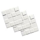 Kit 50 Placas 25x25cm 3D Decorativa Pixels Revestimento Plástico PVC Auto Relevo