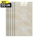 Kit 50 Placas Painel Porcelanato Revestimento Adesivo Vinílico Marmorizado