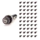 Kit 50 Porta-Fusível preto 5x20
