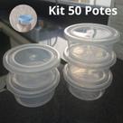 Kit 50 Potes Mini Redondos Promocional BPA FREE fitness Kit 50 Potes Mini Redondos Promocional BPA FREE fitness