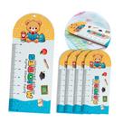 Kit 50 Réguas Marca Página Chaveiro Volta Às Aulas Mdf Branco