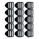 Kit 50 Reguladores Castelinho 30mm Plástico Preto para Ajuste de Alças em Mochilas, Bolsas, Malas e Bags - Resistente Kit 50 Reguladores Castelinho 30mm Plástico Preto para Ajuste de Alças em Mochilas, Bolsas, Malas e Bags - Resistente