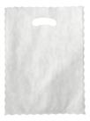 Kit 50 Sacolas Tnt 45g Boca Palhaço Alça Vazada Branca 30x40cm
