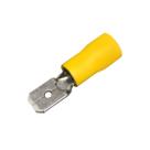 Kit 50 Terminal Elétrico Pré Isolado Macho 4 a 6mm Amarelo