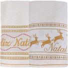 Kit 50 Toalha De Rosto Feliz Natal 90% Algodão 400g-m² 45x68cm Bene Casa Pérola Kit 50 Toalha De Rosto Feliz Natal 90% Algodão 400g-m² 45x68cm Bene Casa Pérola