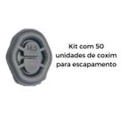 Kit 50 Unidades Borracha Coxim Escapamento Carro