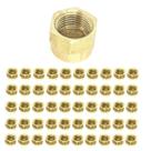 Kit 50 Unidades Porca Ar Condicionado Para Flange 3/8 Latão