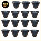 Kit 50 Vasos 14 preto Para Suculentas e Orquídeas