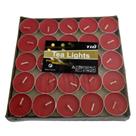 Kit 50 Velas Decorativas Não Aromatizas Vermelho