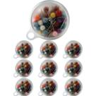 Kit 500 Alfinetes Mapa Cortiça Isopor Colorido Sortido ACC