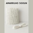 Kit 500 Amarrilhos Plásticos com Arame Branco 8cm Fecho Multiuso
