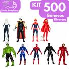 Kit 500 Boneco Marvel Brinquedo Bonecos Atacado Bonequinhos Miniatura 9,5cm Revenda e Decoração Dia das Crianças
