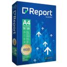 Kit 500 folhas de papel sulfite a4 report premium 75 gramas por m2