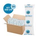 Kit 500 Gelo Gel Bolsa Artificial Reutilizável Flexível Compressa 45g