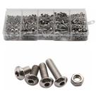 Kit 500 parafusos allen cabeça redonda inox porcas m3 m4 m5 Kit 500 parafusos allen cabeça redonda inox porcas m3 m4 m5