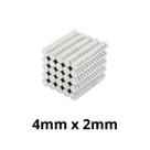 Kit 500 Peças Imã Neodímio Disco Magnético N35 4 x 2 mm Super Forte Potente