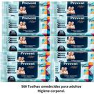 Kit 500 Toalhas Umedecidas Para Adultos - Banho de Leito Prevent Wipes (10 Embalagens)