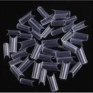 kit 500 unhas Tips Curvatura C Transparente