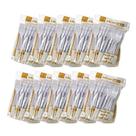 Kit 500 Unid Garfo Refeição Leve Branco 15,5cm