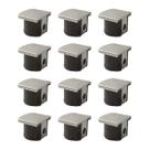 Kit 500 Unidades Suporte Uniblock Para Prateleira Invisível 15mm Bigfer