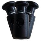 Kit 500 Unidades Touber Regulador Cilindrico Para Elástico Cordão Preto Artesanato Armarinho