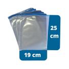Kit 500un Sacos Transparente com Lacre 19x25 Full Inviolável