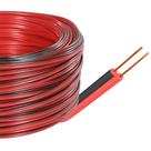 Kit 50mt cabo bicolor cristal 2x0,75mm 18awg