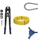 Kit 50Mt Tubo Pex 16mm + Alicate 16/20/26mm + Escareador + Mola 16mm