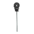 Kit 50PC Isolador Gancho Longo Haste 15cm Em Pead Preto - Fuzil