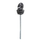 Kit 50PC Isolador Gancho Longo Haste 15cm - Fuzil