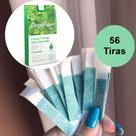 Kit 56 Tiras de Cera para Sobrancelhas Design Natural Depilflax 1cm Cor:HORTELÃ
