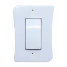 Kit 5Interruptor Simples 1 Tecla Externo Sobrepor Com Espelho Branco Linha Viena Bivolt 127v e 250v