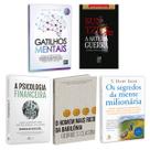 Kit 5livros, Gatilhos Mentais, Psicologia Financeira, Homem Mais Rico da Babilônia, Segredos da Mente Milionária, A Arte da Guerra