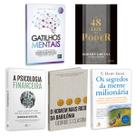 Kit 5livros Gatilhos Mentais, Psicologia Financeira, Homem Mais Rico da Babilônia,Segredos da Mente Milionária, As 48 leis do Poder