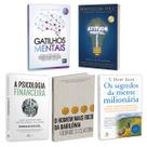 Kit 5livros, Gatilhos Mentais, Psicologia Financeira, Homem Mais Rico da Babilônia, Segredos da Mente Milionária, Atitude Mental Positiva