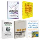 Kit 5livros, Gatilhos Mentais, Psicologia Financeira, Homem Mais Rico da Babilônia, Segredos da Mente Milionária, O Poder Do Hábito