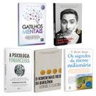 Kit 5livros, Gatilhos Mentais, Psicologia Financeira, Homem Mais Rico da Babilônia, Segredos da Mente Milionária, Ponto de Inflexão