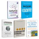 Kit 5livros,Gatilhos Mentais,Psicologia Financeira,Homem Mais Rico,Segredos da Mente,Escute!