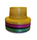 Kit 5un Cartola Chapéu plástico Glitter Fantasia Carnaval