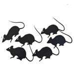 Kit 5un Decoração Halloween Rato Preto em EVA assustador 8cm Kit 5un Decoração Halloween Rato Preto em EVA assustador 8cm