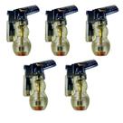 Kit 5un Isqueiro Maçarico Taue DHJ-7 Recarregável Gás Ultra Chama Portátil