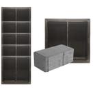 Kit 5un Molde Forma Matriz 20x10x8 Bloco Alto Grande T8 Resistente Trafego Pesado Concreto Paver Cimento