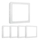 KIT 5un Painel de 12w LED plafon sobrepor quadrado 6500K (Branco Frio ) - PRIMOLUZ