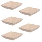 Kit 5un prato mini petisqueira quadrado aperitivos bege Kit 5un prato mini petisqueira quadrado aperitivos bege